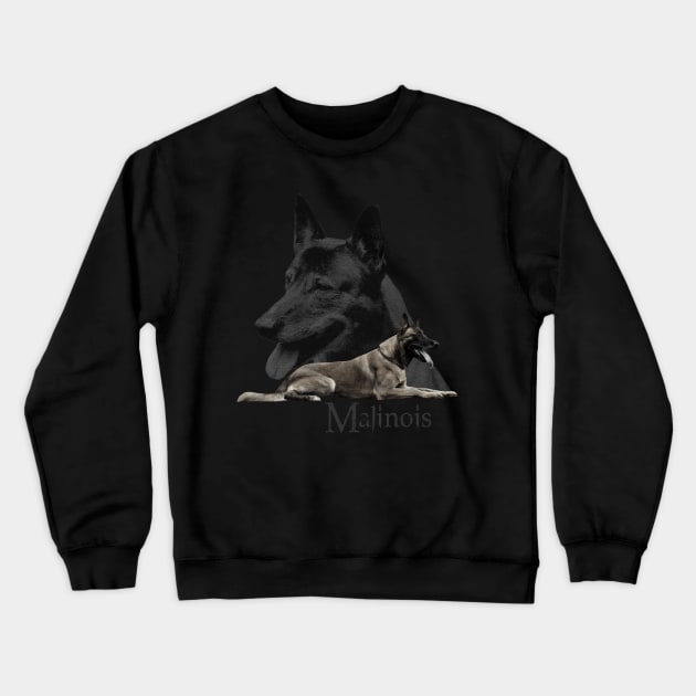 Malinois  - Belgian shepherd - Mechelaar Crewneck Sweatshirt by Nartissima